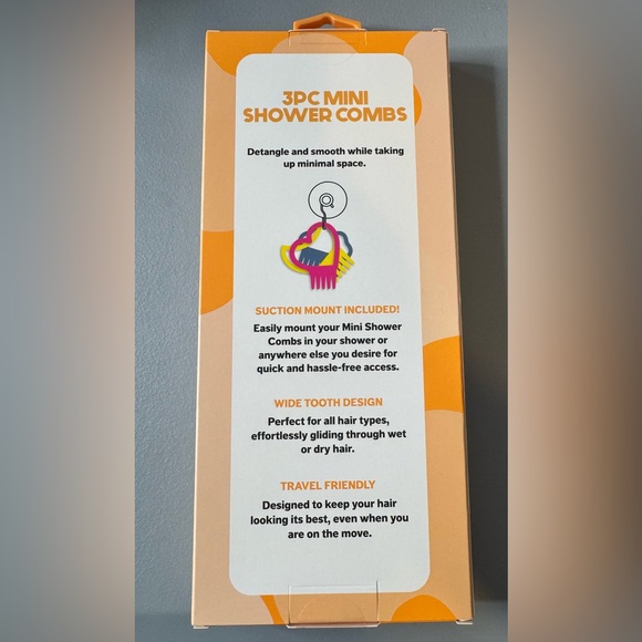 3PC Mini Shower Combs Set - Picture 2 of 2